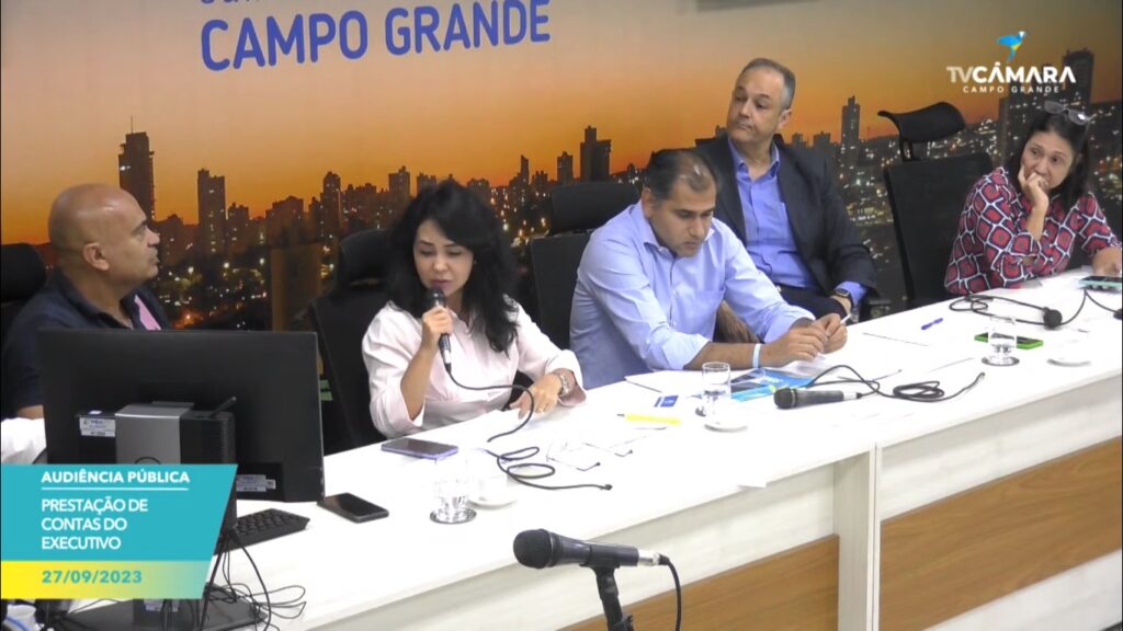 (27.set.23) - Audiência: Prestação de Contas Secretaria de Finanças. Foto: Print da sessão na Câmara de Campo Grande