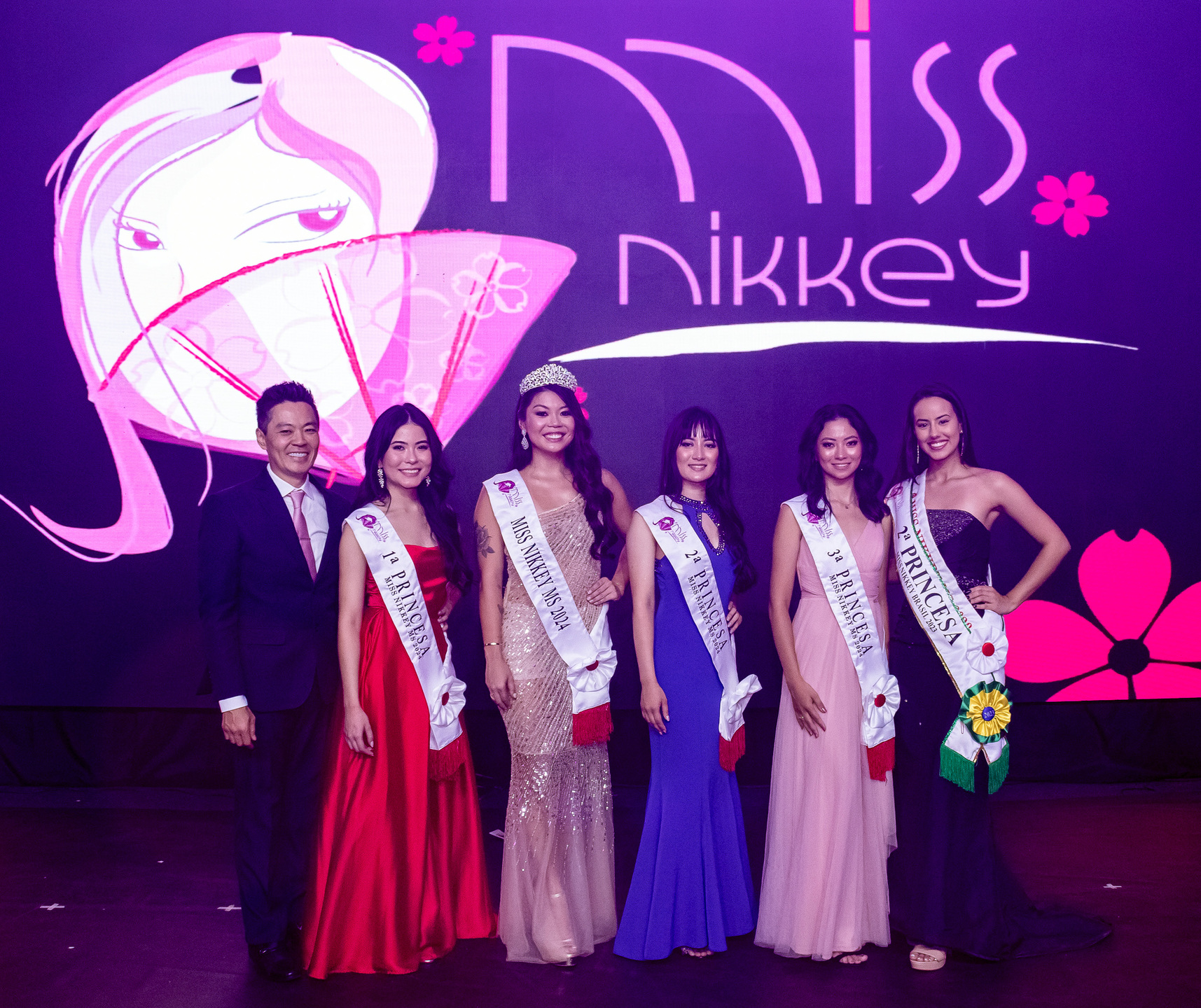 Ganhadoras do Miss Nikkey MS 2023. Foto: Leiliane Assis