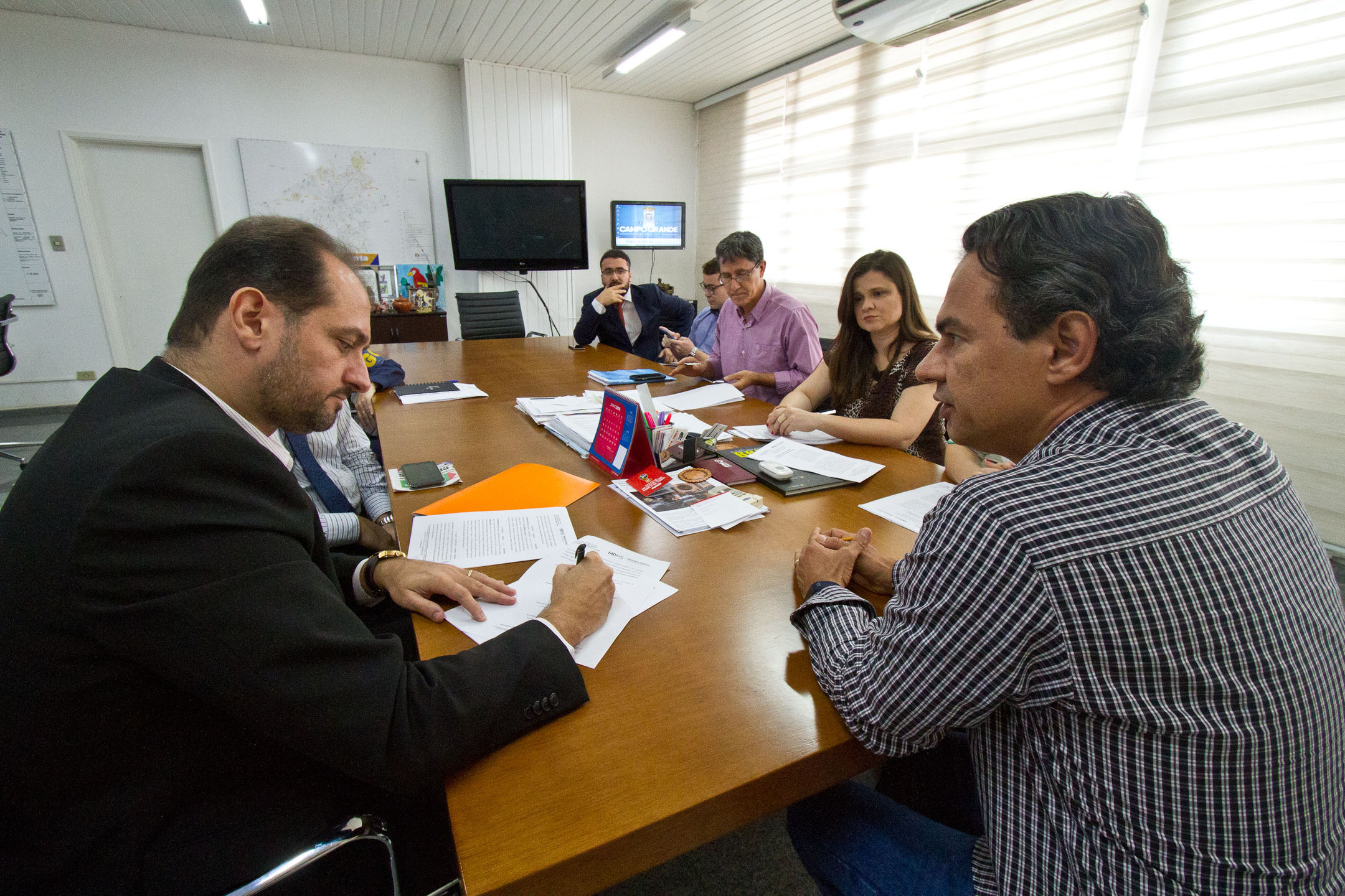 Marquinhos Trad assina TAC com o Ministério Público em MS para concluir o Centro de Belas Artes. Foto: Reprodução