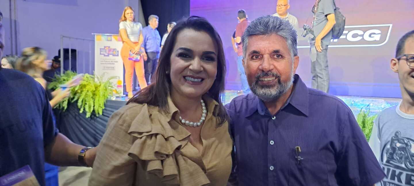 Cabral e Adriane Lopes, atual prefeita. Foto: Redes 