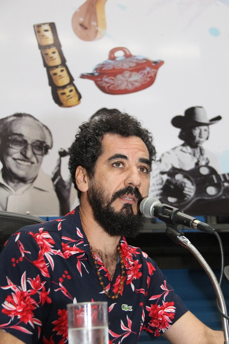 O multiartistas Anderson Lima falou representando a sociedade civil na audiência pública. Foto: Wagner Guimarães | ALEMS