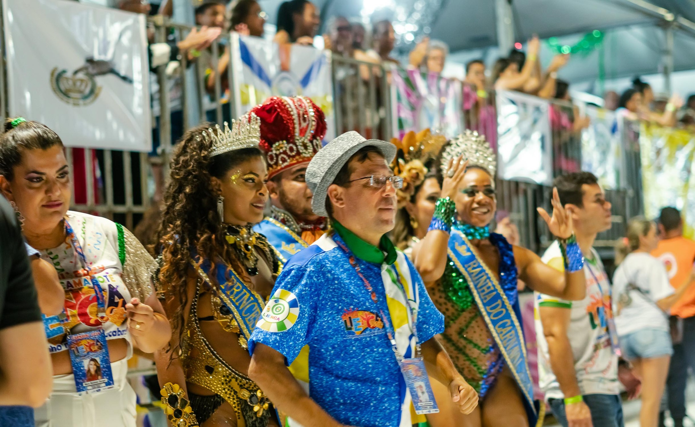 (12.fev.24) - Alan, presidente da Lienca, durante o 1º dia de desfile carnavalesco em Campo Grande (MS). Foto: Tero Queiroz