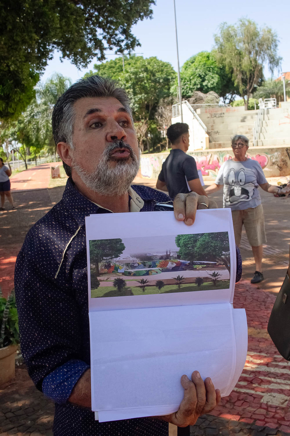 (1.fev.24) - Cabral defendeu que espaço público deve ser usado pelo seu projeto, já que eles buscou autorização. Foto: Tero Queiroz