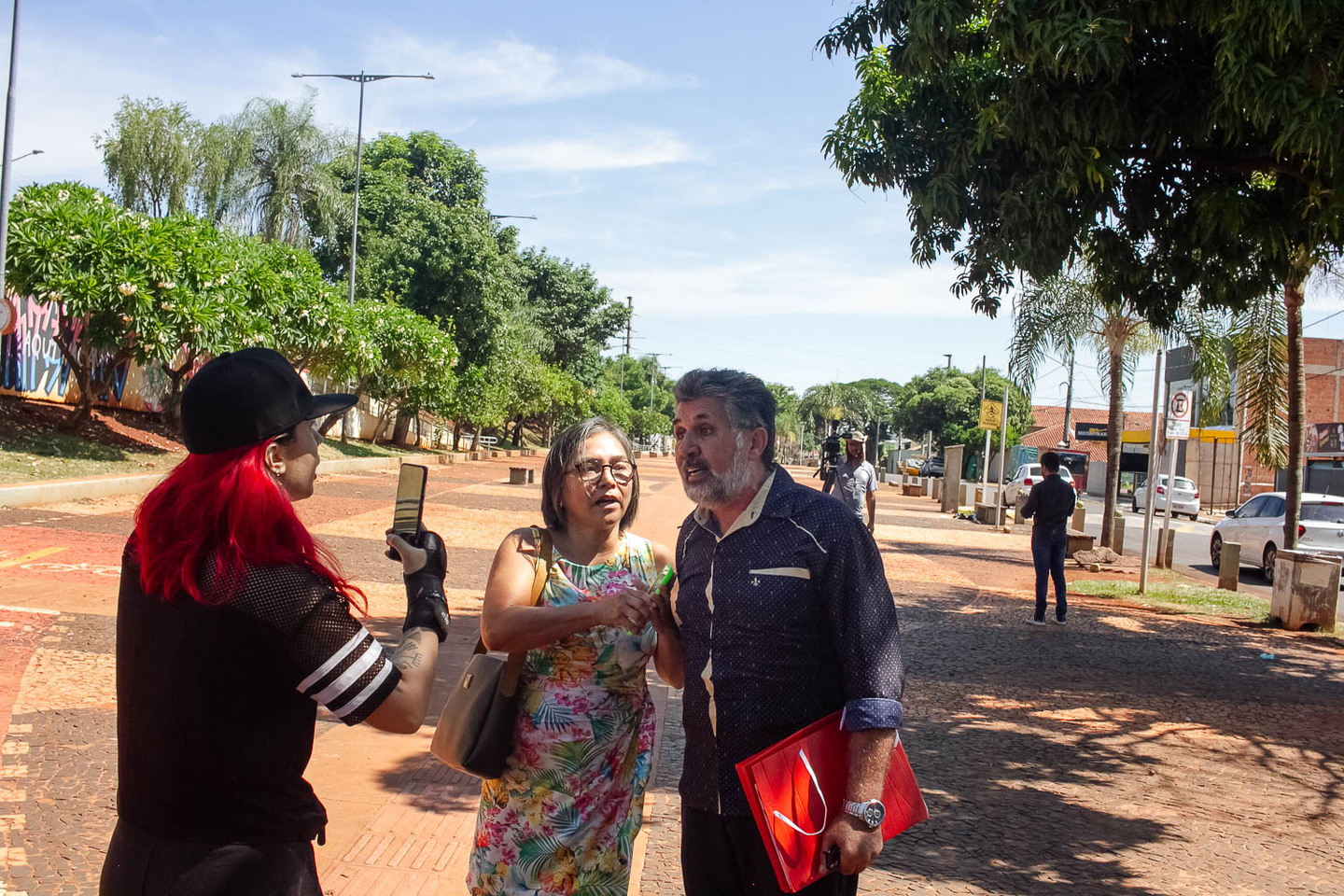 (1.fev.24) - Thais Maia e Eduardo Cabral voltaram a discutir durante falas à imprensa. Foto: Tero Queiroz 