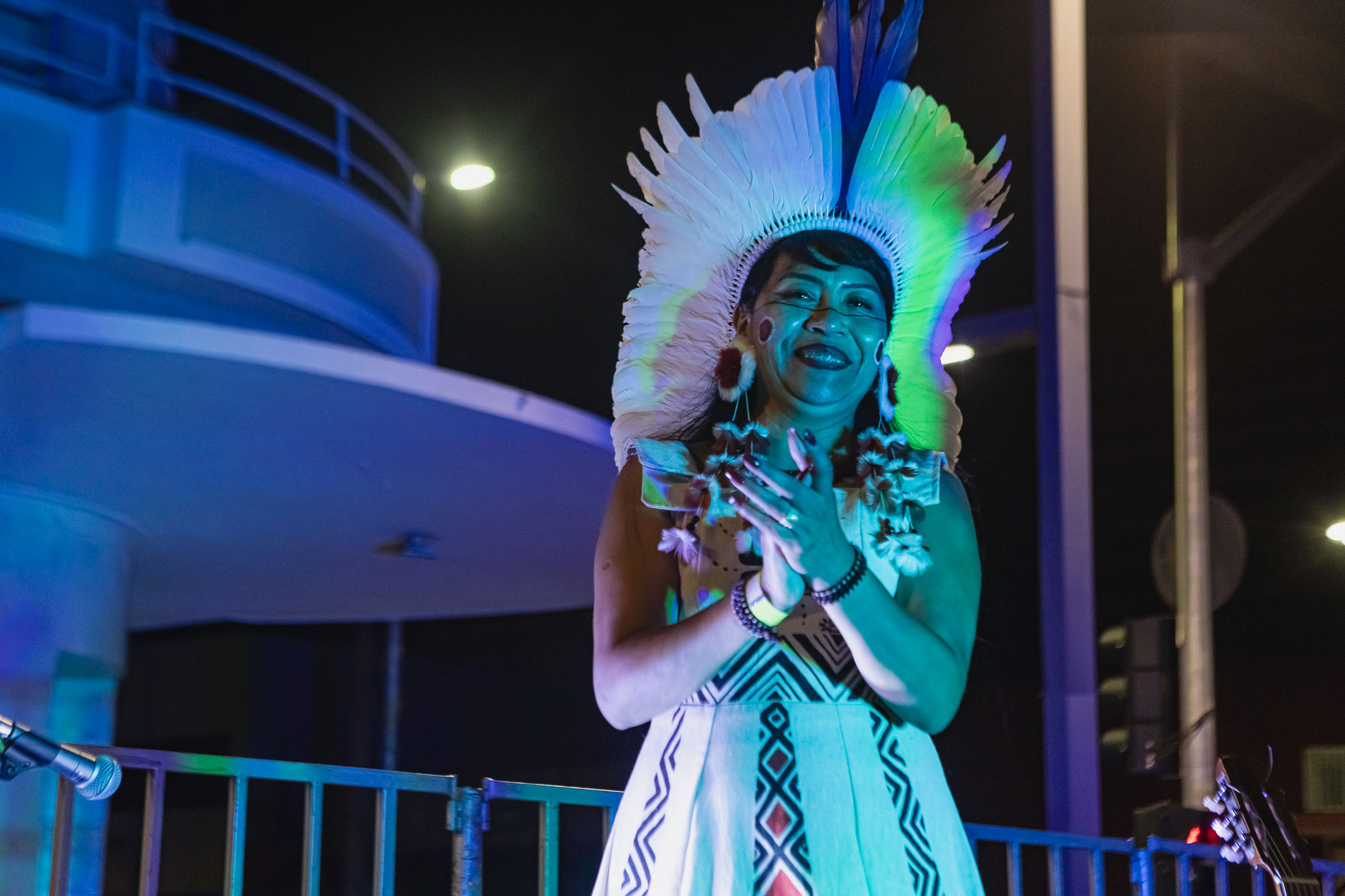 Val Eloy durante inauguração da Embaixada Indígena em Campo Grande. Foto: Tero Queiroz