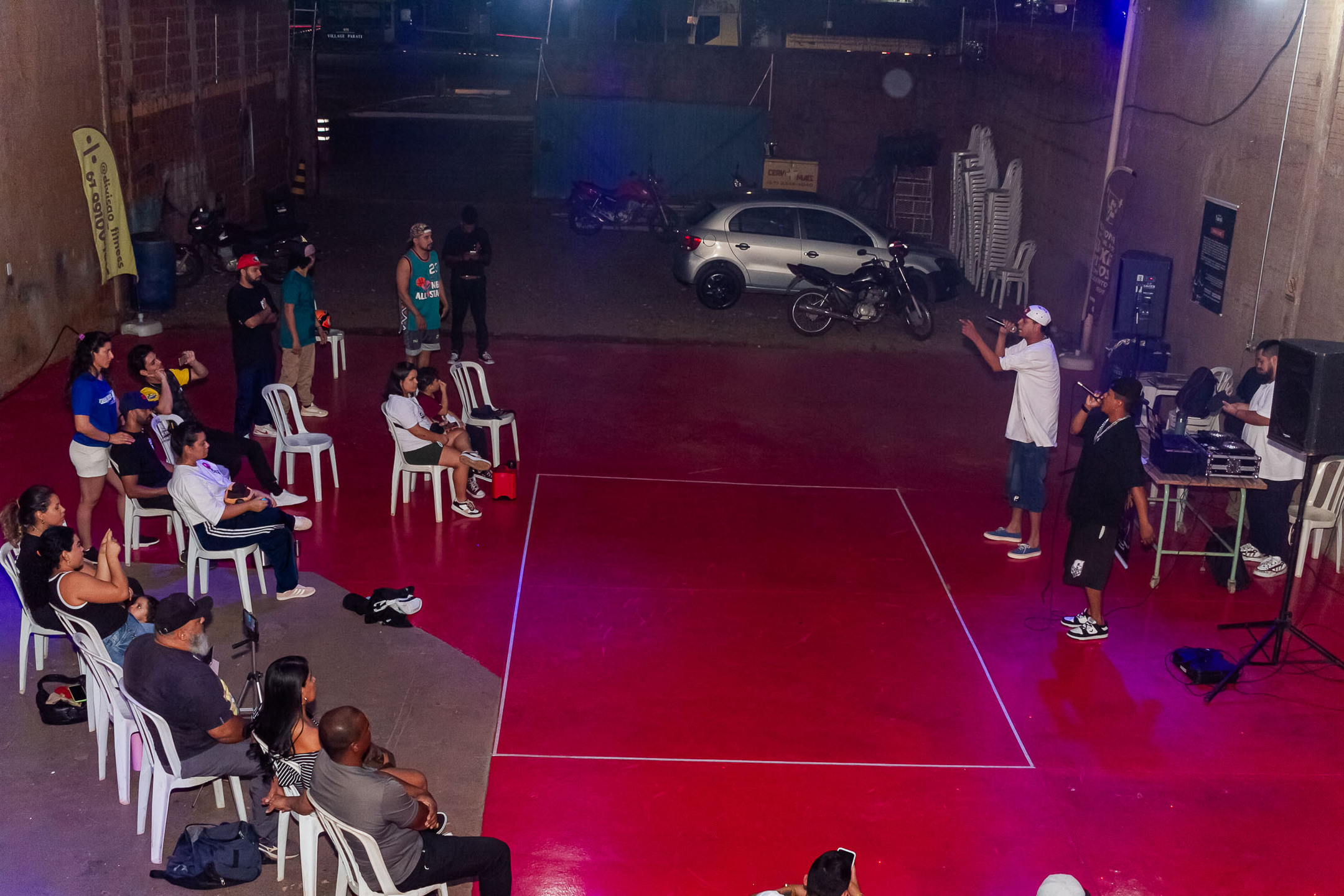 Rappers fizeram show durante a festa de celebração da Perfect Breaking. Foto: Tero Queiroz 