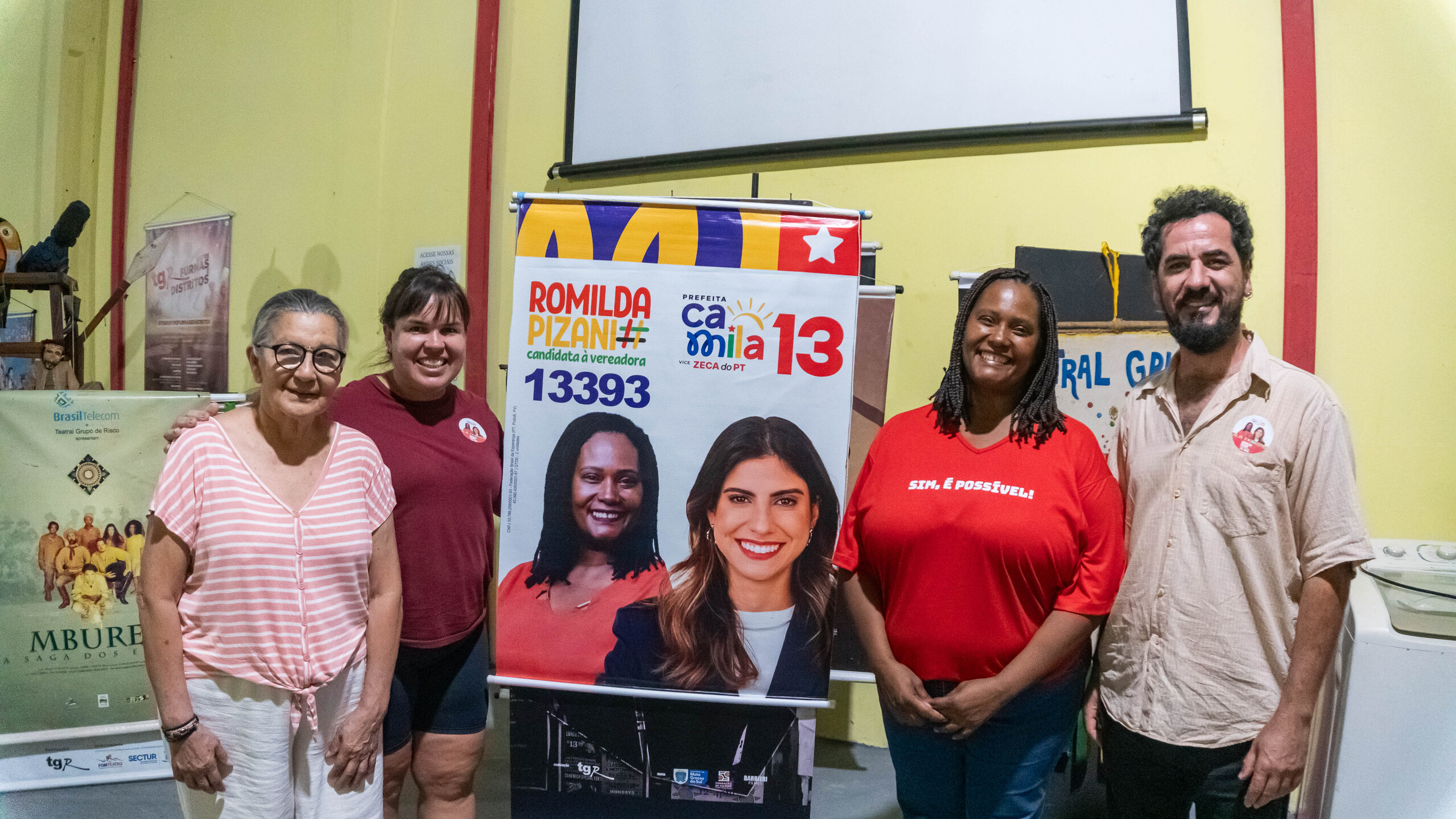 Roma, Fernanda Kunzler, Romilda Pizani e Anderson Lima. Foto: Tero Queiroz