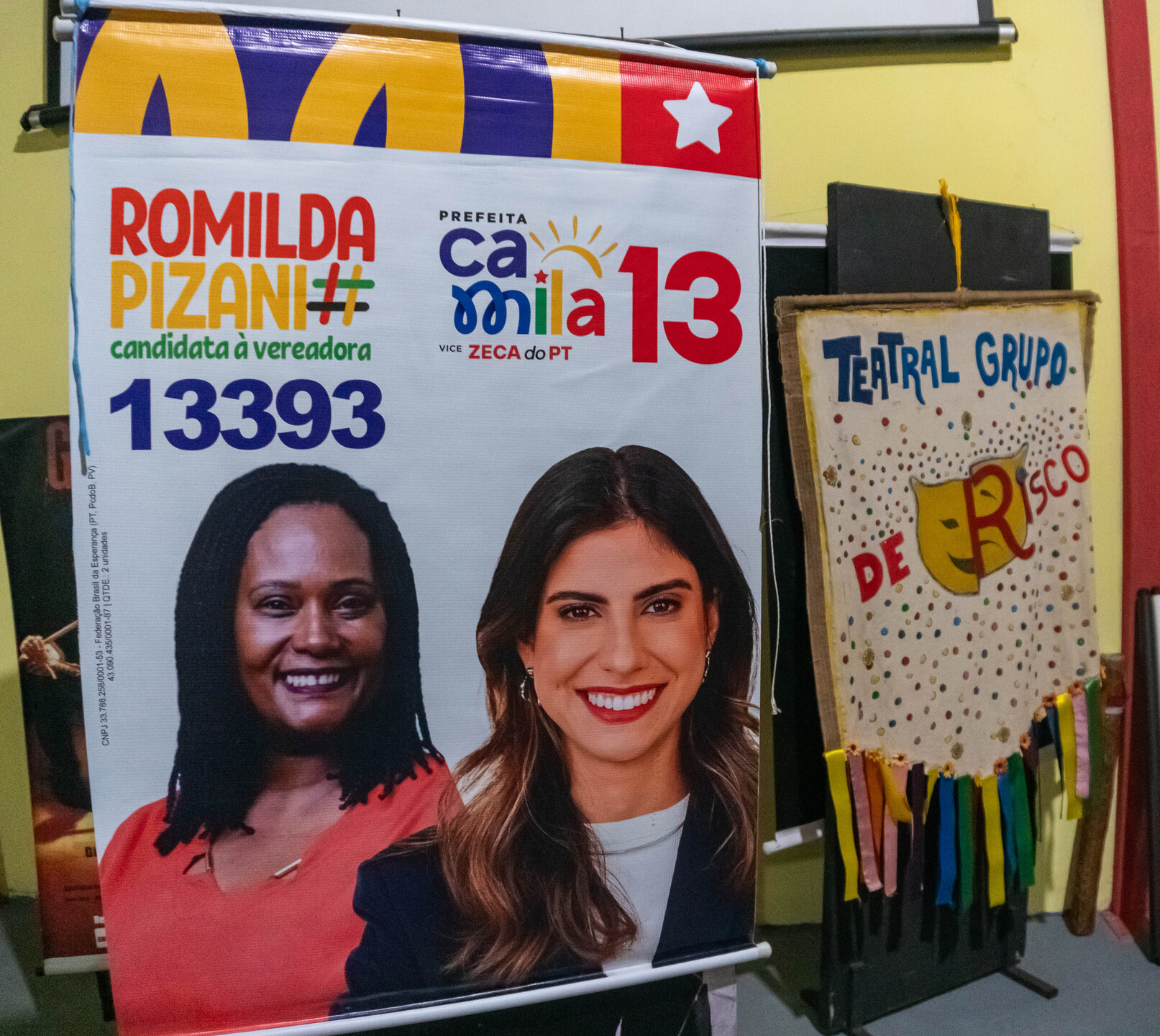 Fernanda Kuzler está à frente do Teatral Grupo de Risco, coletivo que apoia a candidatura de Romilda Pizani para vereadora de Campo Grande. Foto: Tero Queiroz