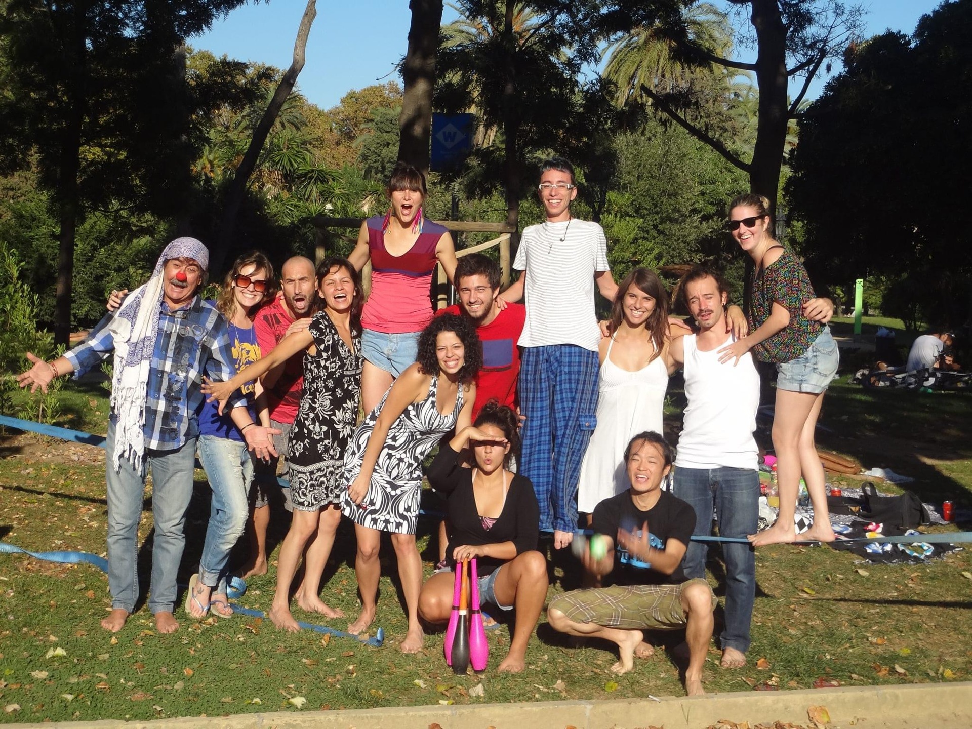 Turma da escola de Barcelona. Foto: Reprodução