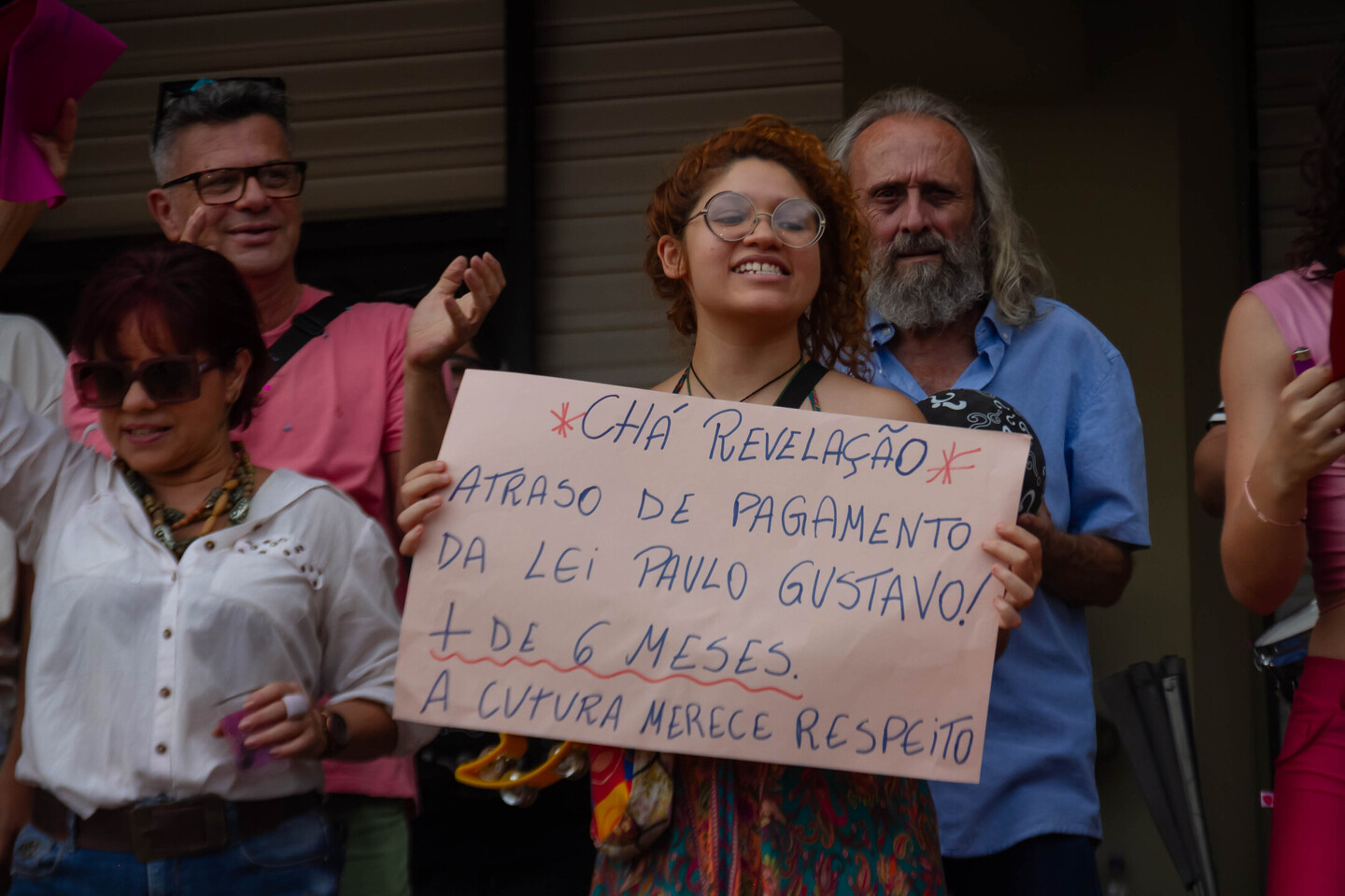 Atrasos nos pagamentos da Lei Paulo Gustavo em MS foram alvo de protestos em 2024. Foto: Tero Queiroz