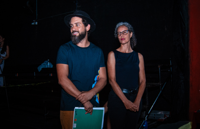 João Rocha um dos idealizadores da Temporada Sucata Cultural em Dourados (MS). Foto: Elisa Lorini