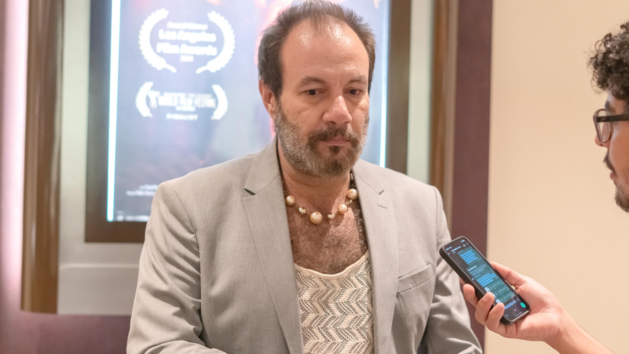 Artista refletiu sobre a perda de amigos que integram o elenco do filme. Foto: Aly Freitas