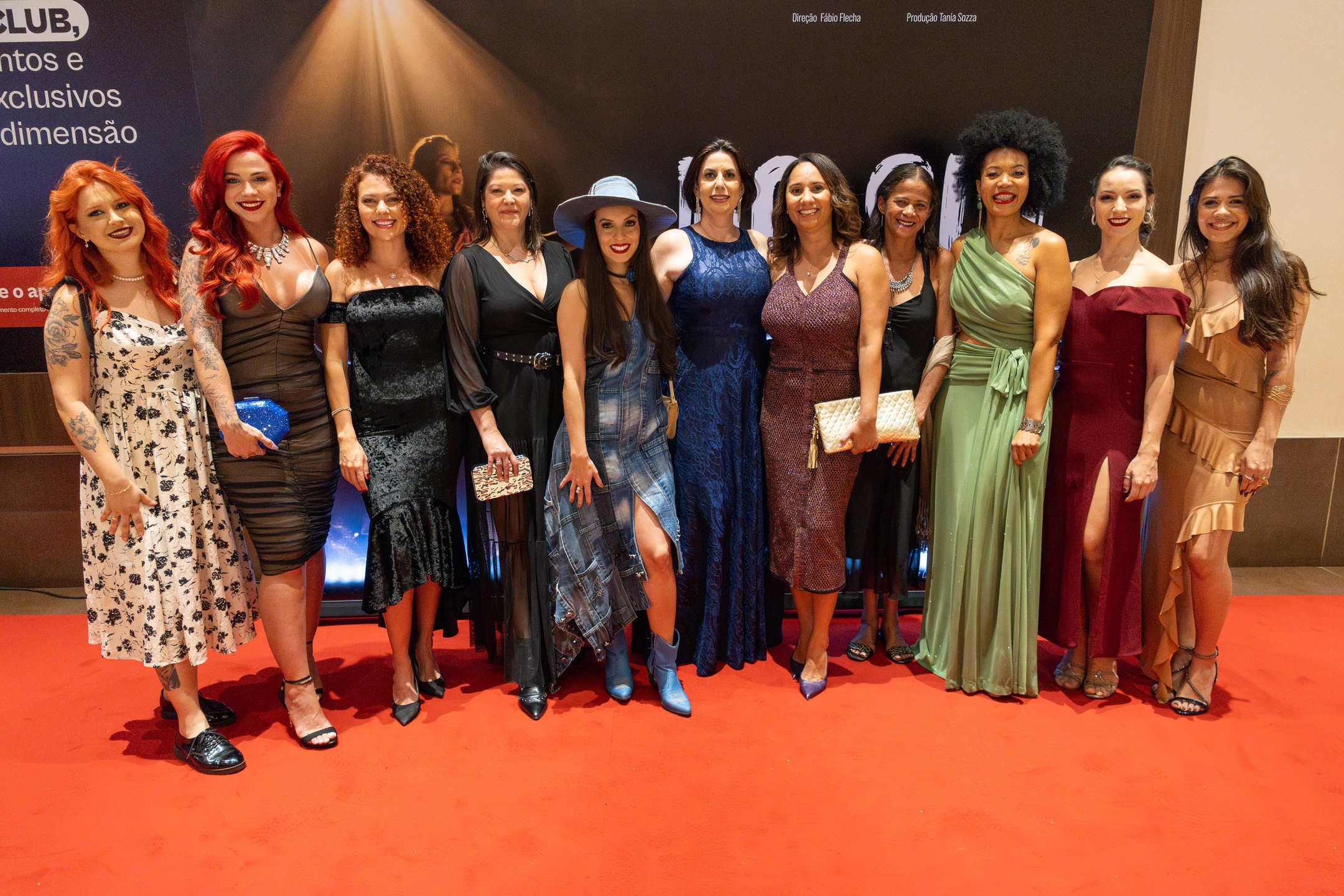 Mulheres que compuseram elenco e equipe técnica do filme 'Do Sul, a Vingança'. Foto: Luiz Figueiredo