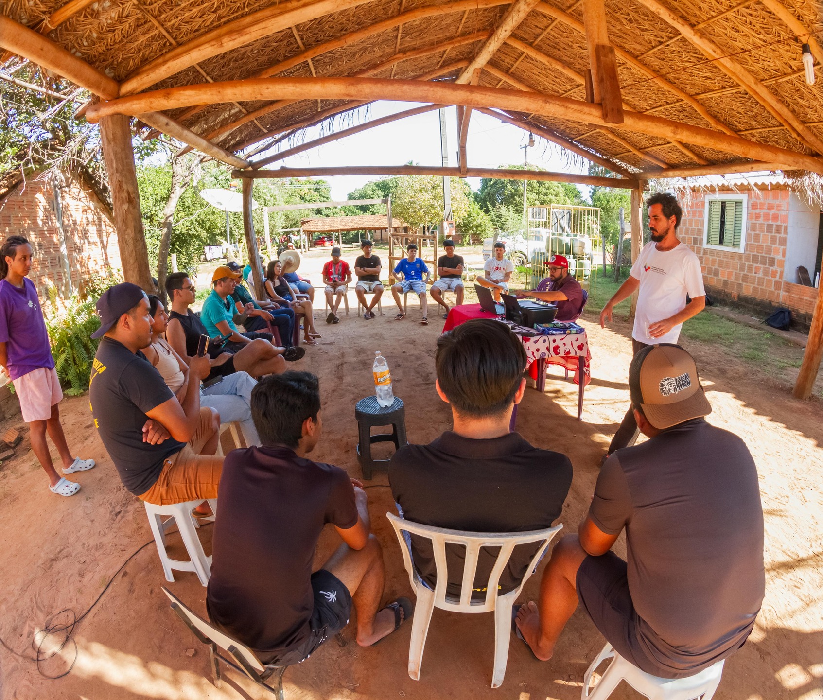 Associação indígena Haná'iti Kipâe' foi formalizada com apoio do Comitê de Cultura de MS, garantindo autonomia jurídica ao grupo de dança Terena. A conquista fortalece a identidade cultural. Foto: Tero Queiroz
