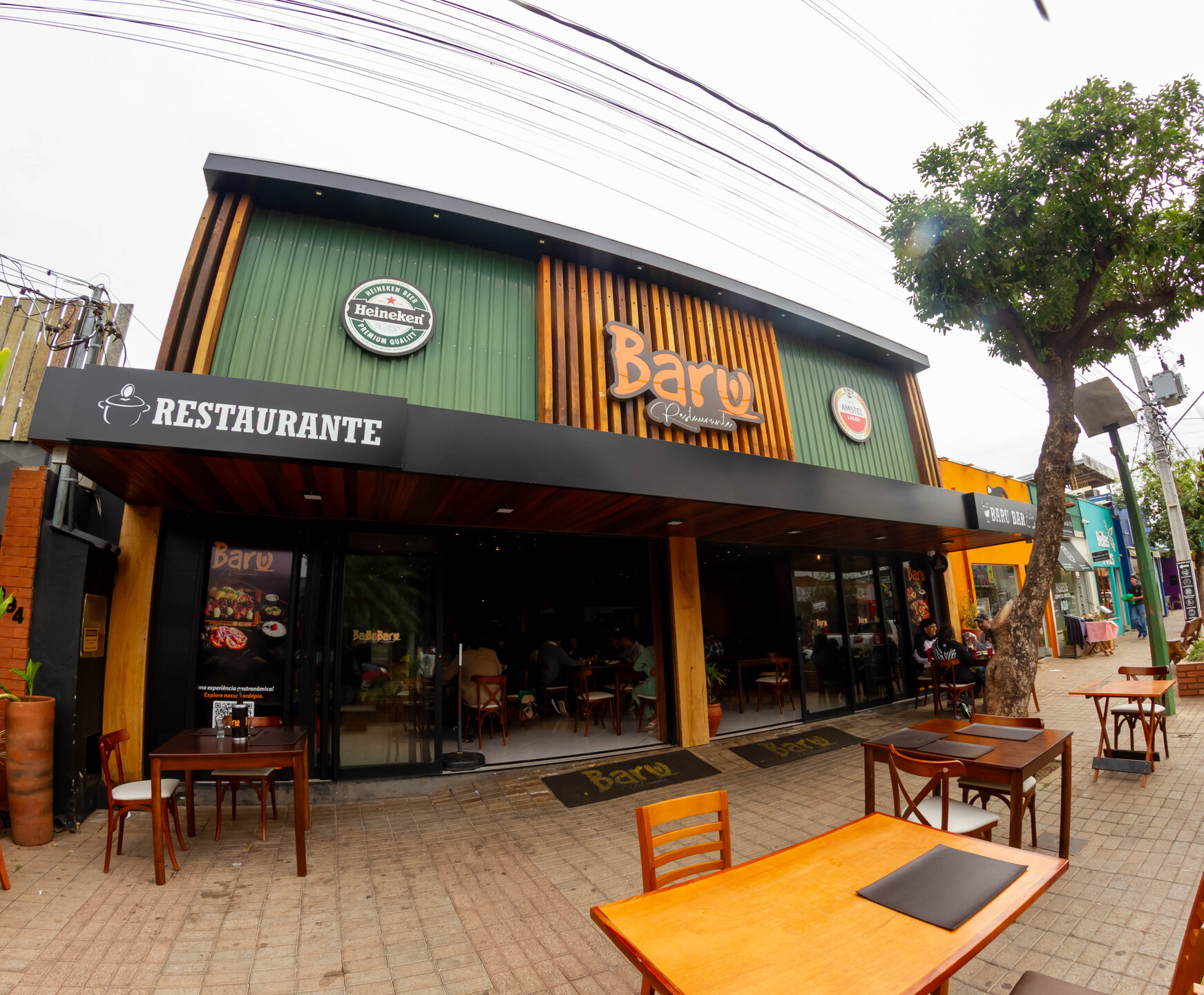 Baru se negou a servir refeição ao repórter, mas constava como restaurante que forneceria alimentação. Foto: Tero Queiroz
