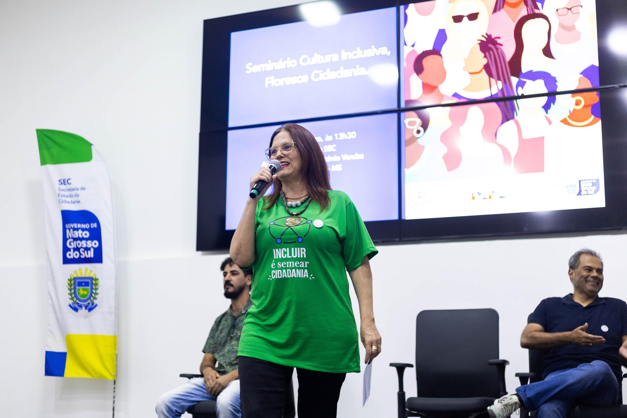 Subsecretária de Políticas Públicas para Pessoas com Deficiência, Malu Fernandes. Foto: Henrique Kawaminami