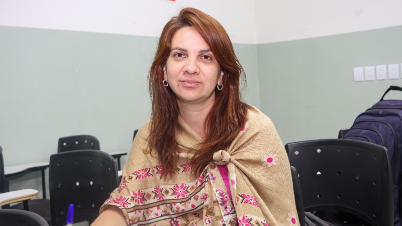 A coordenadora de ações do CCMS, Bruna Egídio. Foto: Aly Freitas