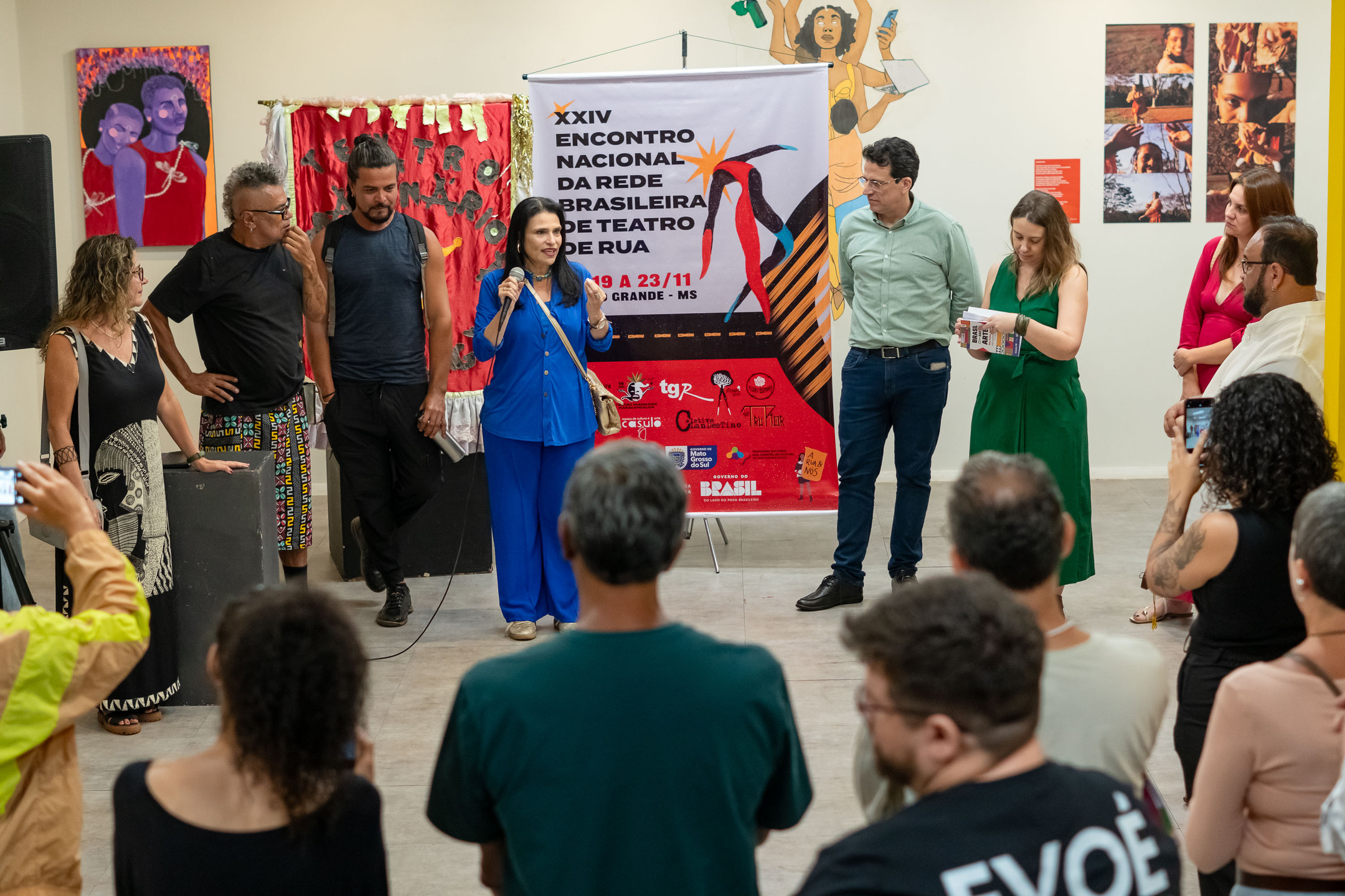 Encontro reúne representantes do Teatro de Rua de diversas partes do país.  Foto: Fernando Prestes