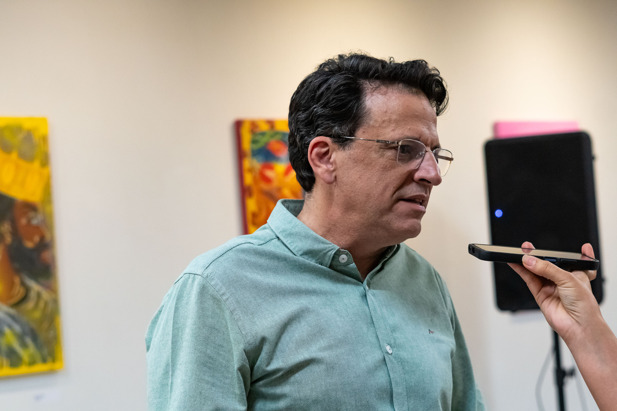 Eduardo Mendes, diretor-presidente da FCMS, em entrevista ao TeatrineTV. Foto: Fernando Prestes