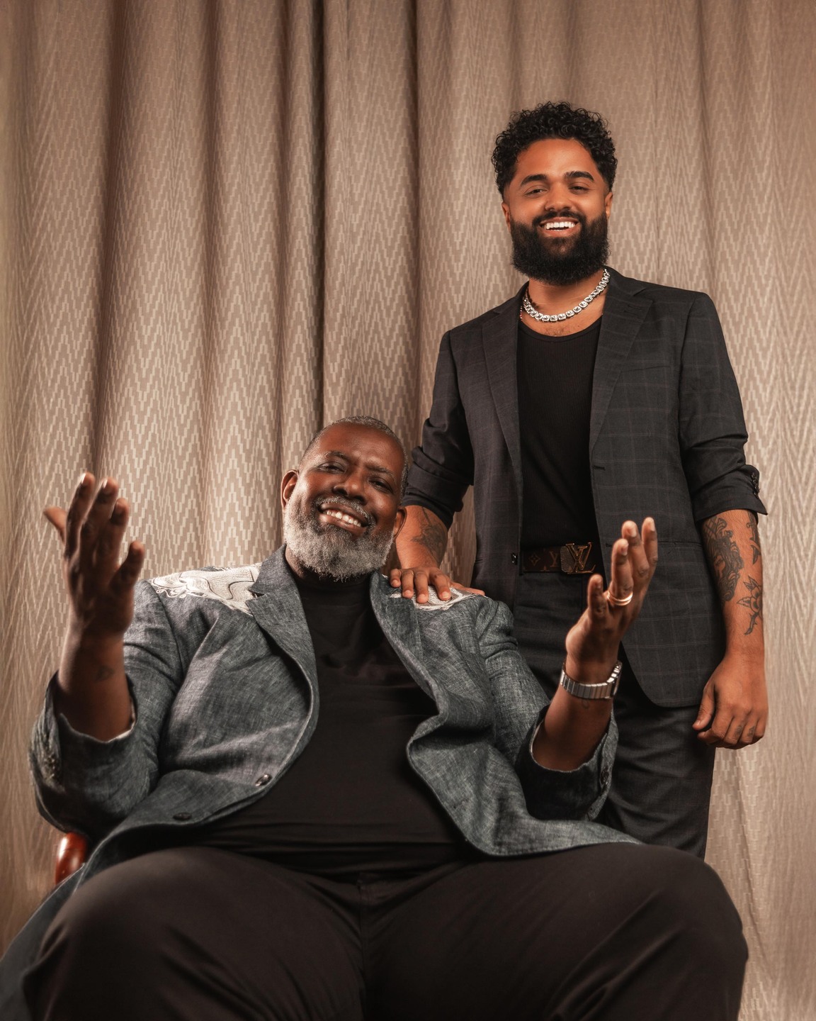 Péricles e Júlio Beltrão. Foto: Jordan Vilas