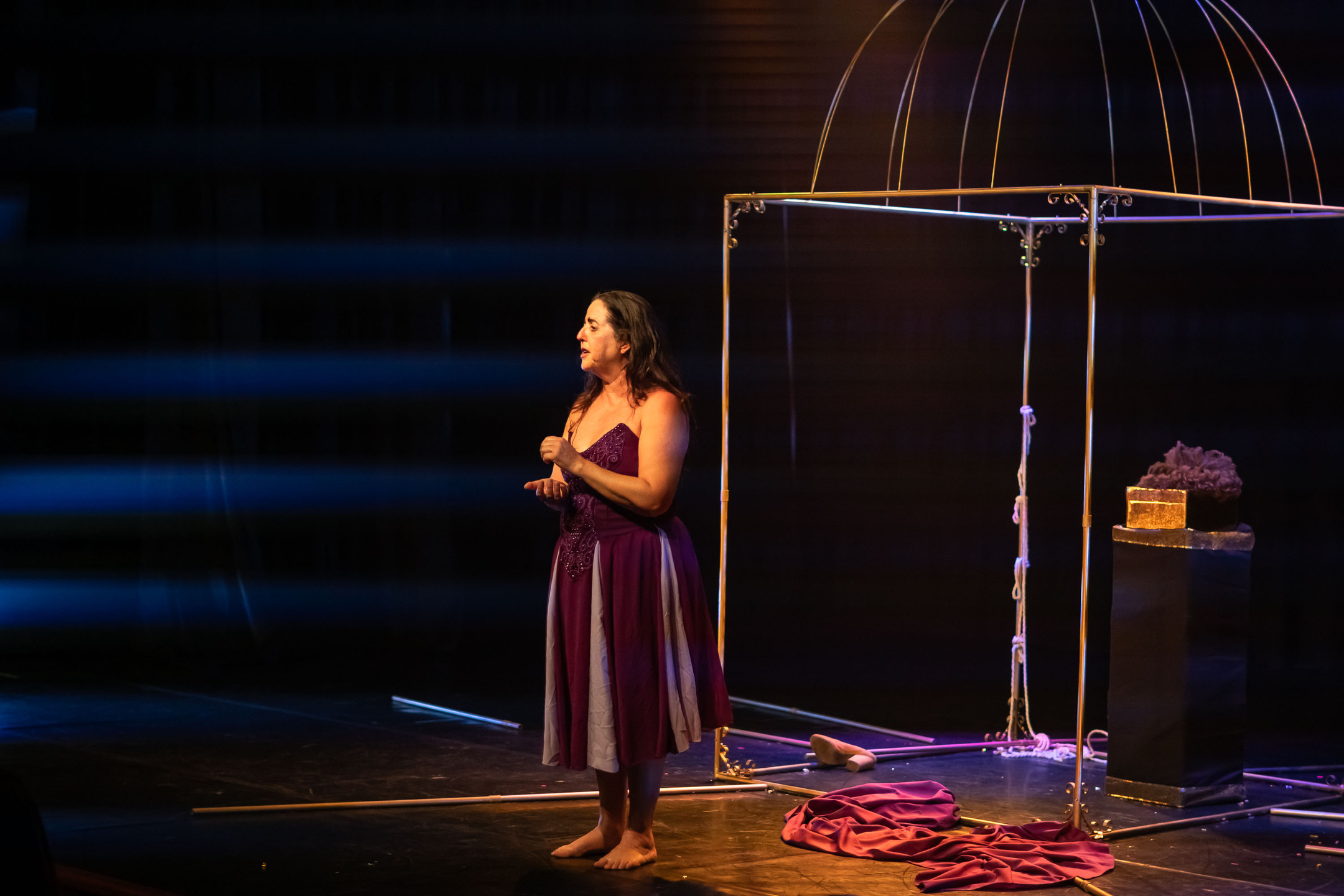 Palha&ccedil;a Vanderleia durante apresenta&ccedil;&atilde;o. | Foto: Tero Queiroz