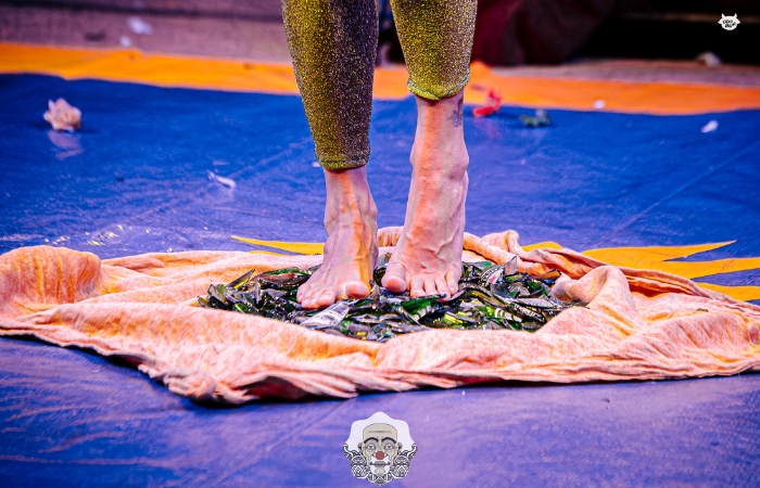 Espet&aacute;culo 'Batalha' de Dagmar na Mostra Pantalha&ccedil;@s | Foto: Vaca Azul