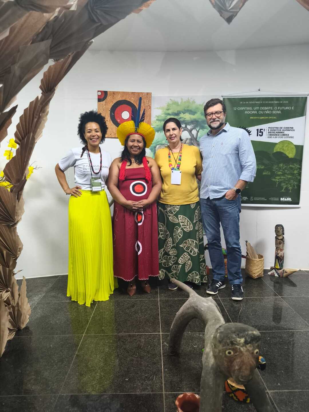 O coordenador de Cultura e Mídias Digitais do Ministério dos Direitos Humanos e Cidadania, Danilo Vergani, esteve na abertura da Mostra | Foto: Reprodução