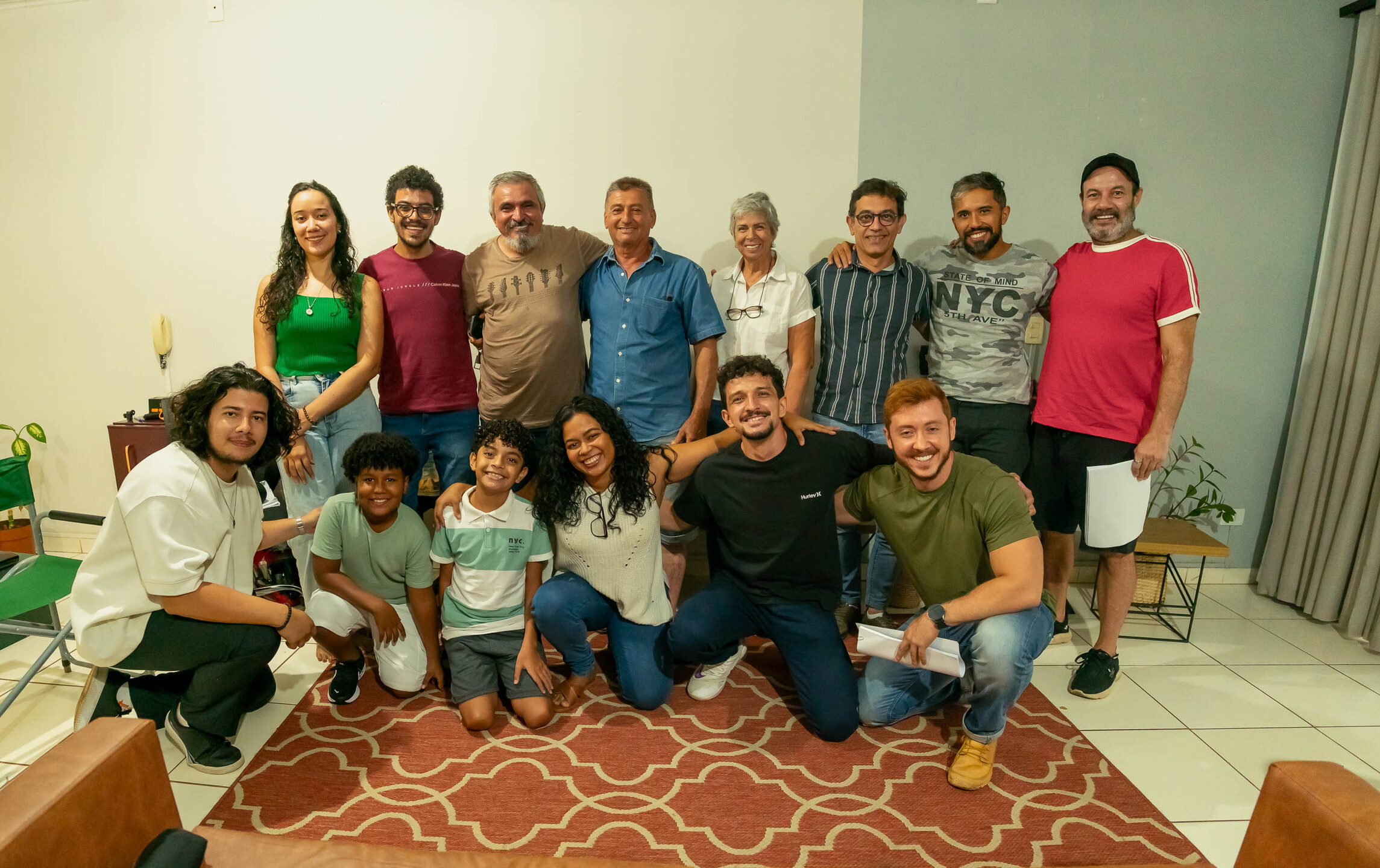 Na imagem est&atilde;o faltando os atores Anderson Lima e Godoy, al&eacute;m da atriz Sueli. Foto: Thalita Rebello.