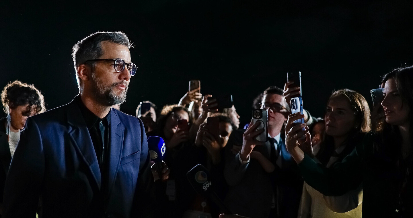 07.08.2025 - Cine Alvorada: O Agente Secreto. O astro Wagner Moura. Foto: Ricardo Stuckert / PR