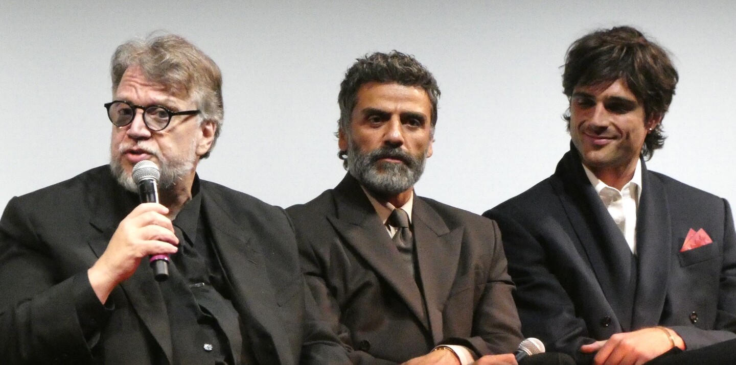 Guillermo del Toro, Oscar Isaac, Jacob Elordi. Frankenstein em Toronto Film Festival 2025 [TIFF].
