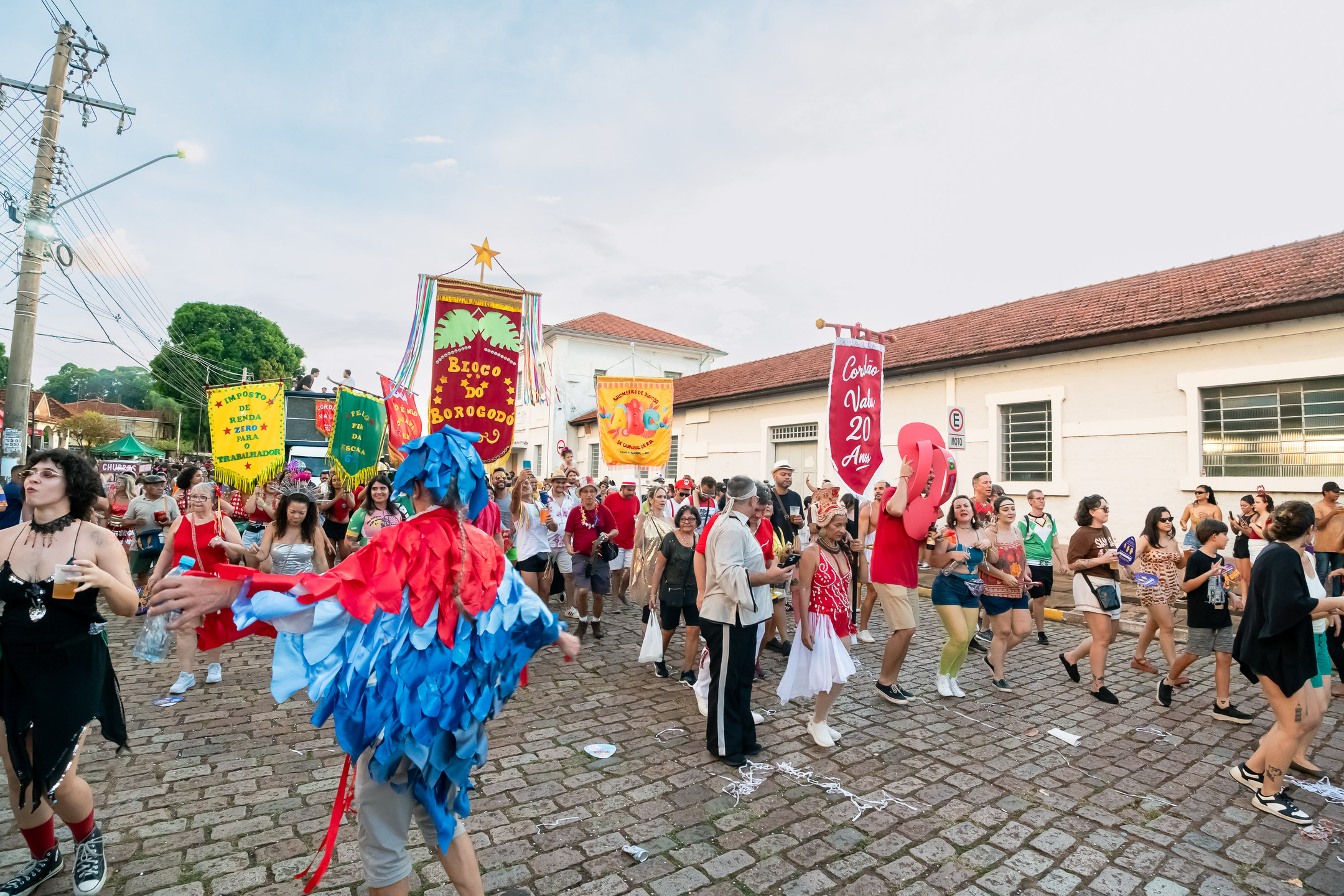 V&aacute;rios standardes se uniram ao Cord&atilde;o Valu no Cortejo de celebra&ccedil;&atilde;o de 20 anos do Bloco. Foto: Tero Queiroz
