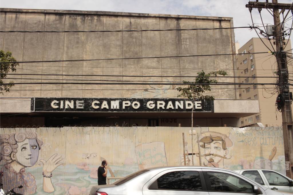 Cine Campo Grande j&aacute; foi um dos mais frequentados cinemas de rua da Capital sul-mato-grossense. Foto: Tero Queiroz 