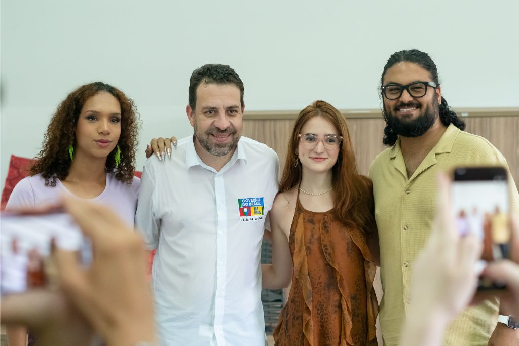 Os influenciadores de MS e o Ministro Guilherme Boulos. Foto: Tero Queiroz