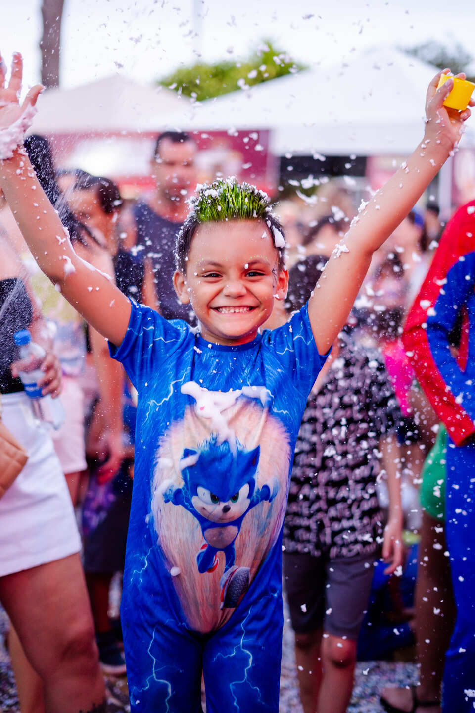 Crian&ccedil;as participando do esquenta do Bloco | Foto: Divulga&ccedil;&atilde;o