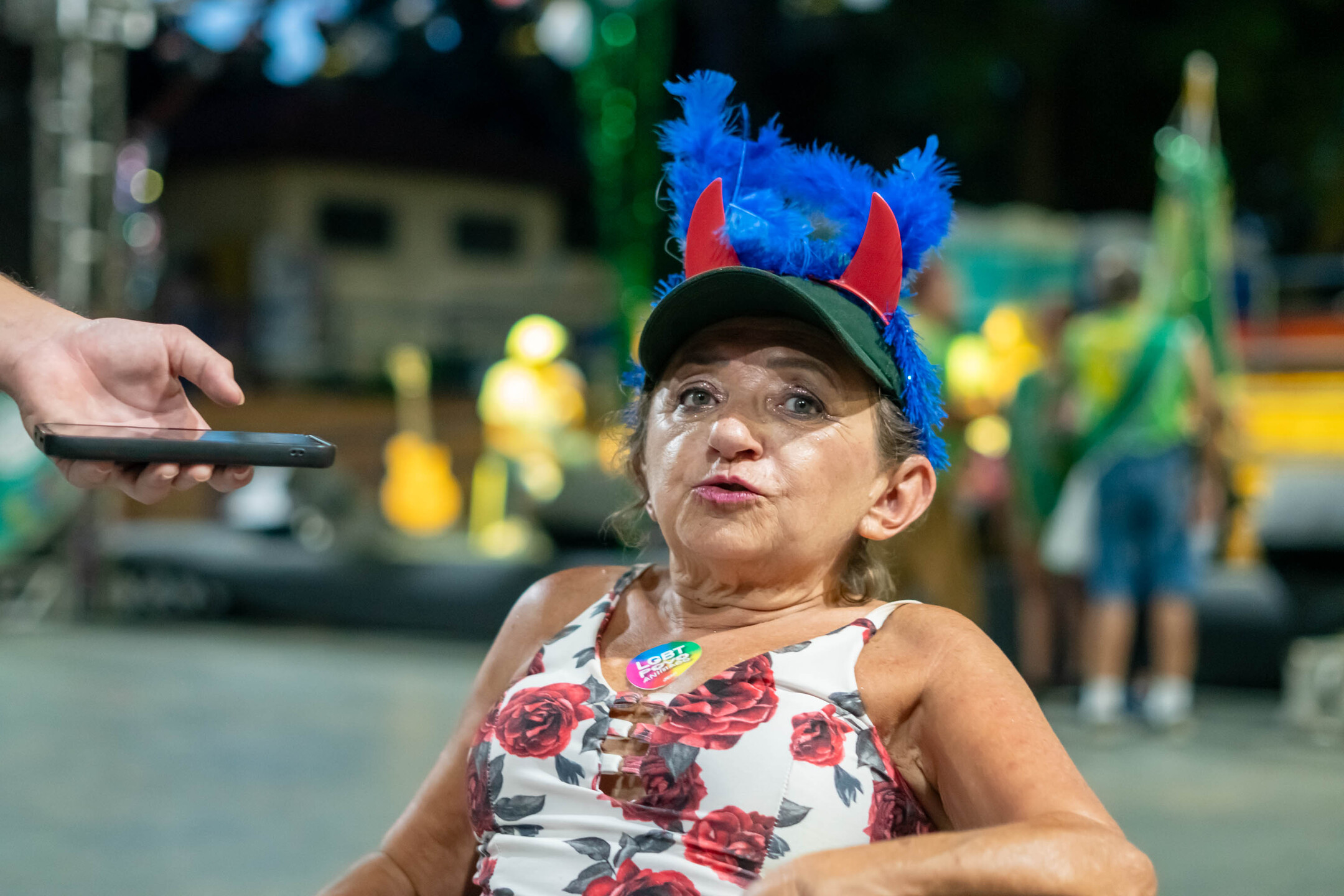 Diretora do bloco Nada Sobre N&oacute;s, Sem N&oacute;s, Mirella Balattore. Foto: Tero Queiroz 