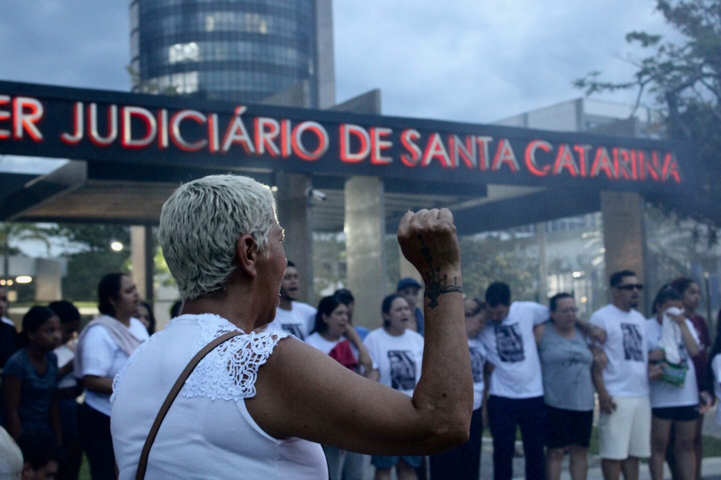 O segundo protesto em homenagem a Hudson. Fotos: Rodrigo Barbosa