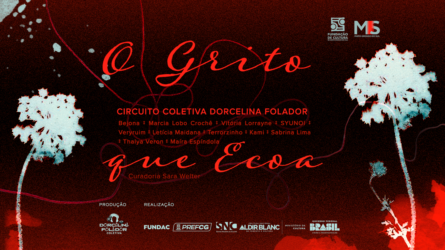 Design gr&aacute;fico do projeto O Grito que Ecoa | Design Gr&aacute;fico: Ma&iacute;ra Esp&iacute;ndola