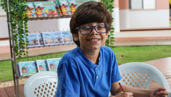 Participante do Cine Leitura do Bem | Foto: Kamila Brand&atilde;o/Secult Goi&aacute;s