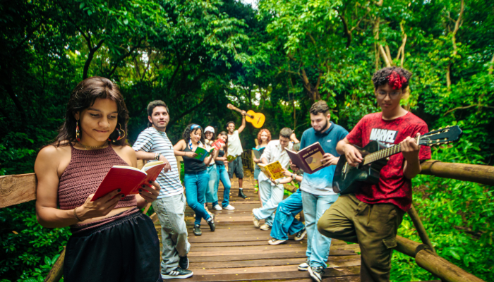 Alunos que participaram do Festival da Juventude | Foto: Divulga&ccedil;&atilde;o