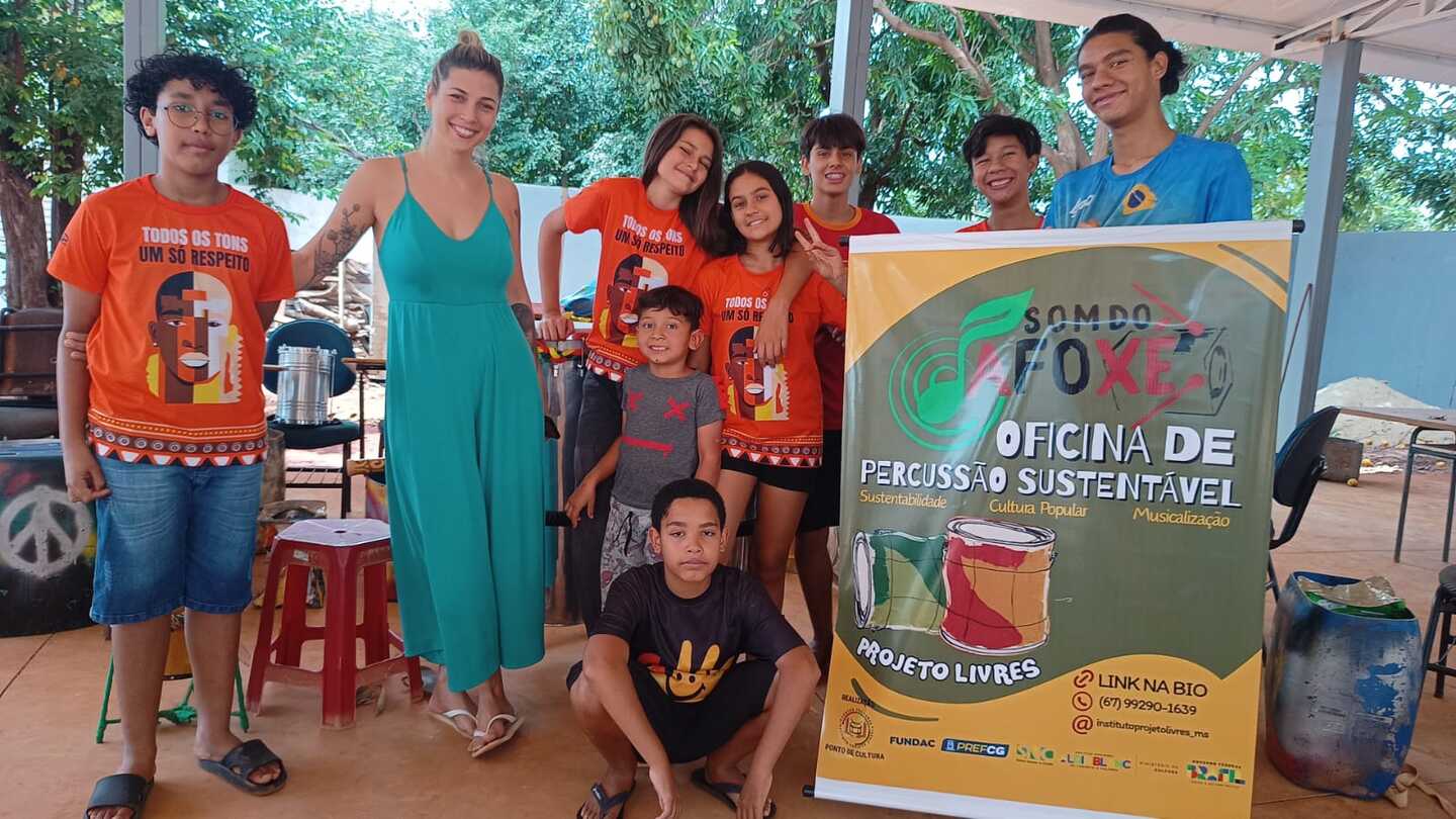 Participantes das oficinas | Foto: Instituto Projeto Livres