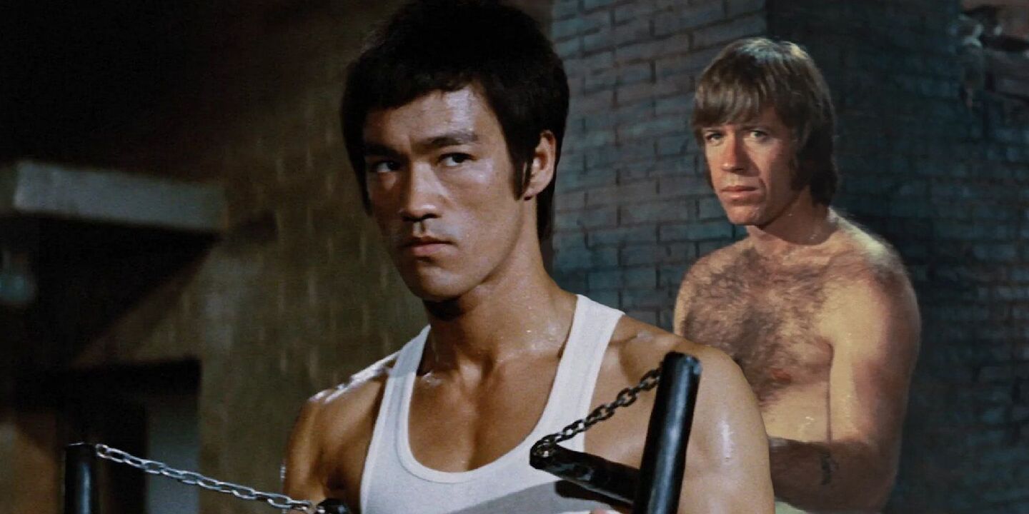 O 'V&otilde;o do Drag&atilde;o', foi pen&uacute;ltimo longa-metragem da carreira do astro de a&ccedil;&atilde;o Bruce Lee que nesse projeto atua, roteiriza e dirige, &eacute; um filme de com&eacute;dia disfar&ccedil;ado de a&ccedil;&atilde;o que marca a estreia de Chuck Norris nos cinemas.