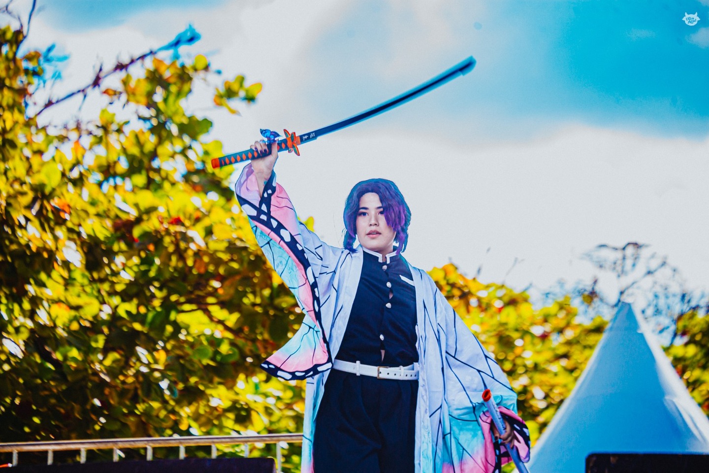 Cosplay de personagem do anime 'Demon Slayer' | Foto: Vaca Azul