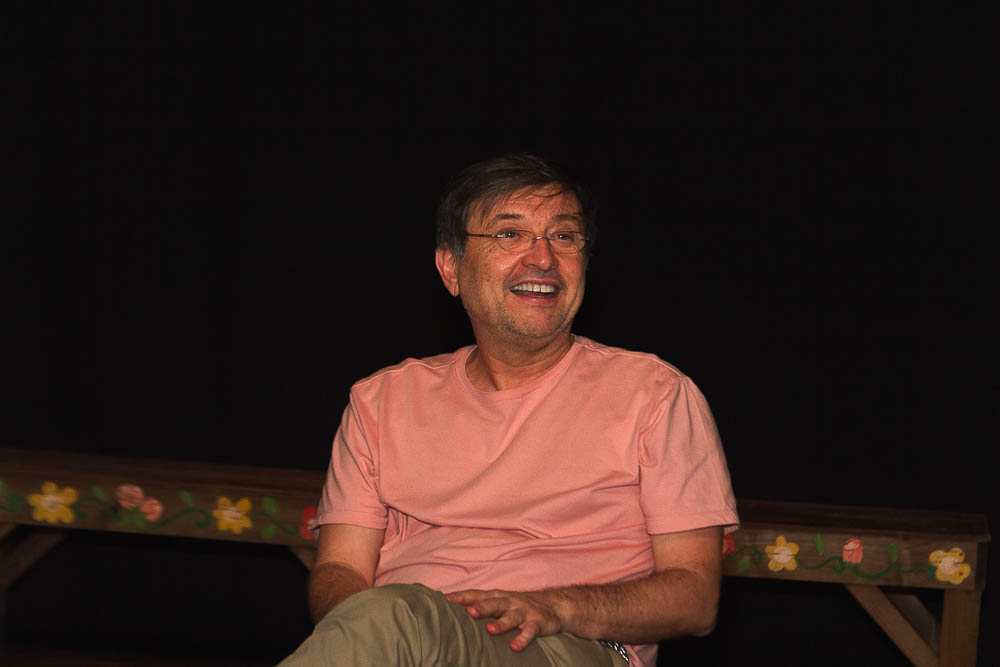 (28.set.23) - Joel Pizzini exibe filme na inaugura&ccedil;&atilde;o do Cineclube Campo Grande. Foto: Tero Queiroz